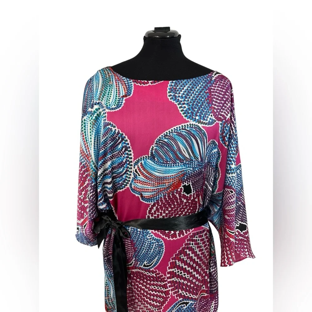 EUC Laundry by Shelli Segal Pink & Blue Dress | Size XL - Picture 2 of 10